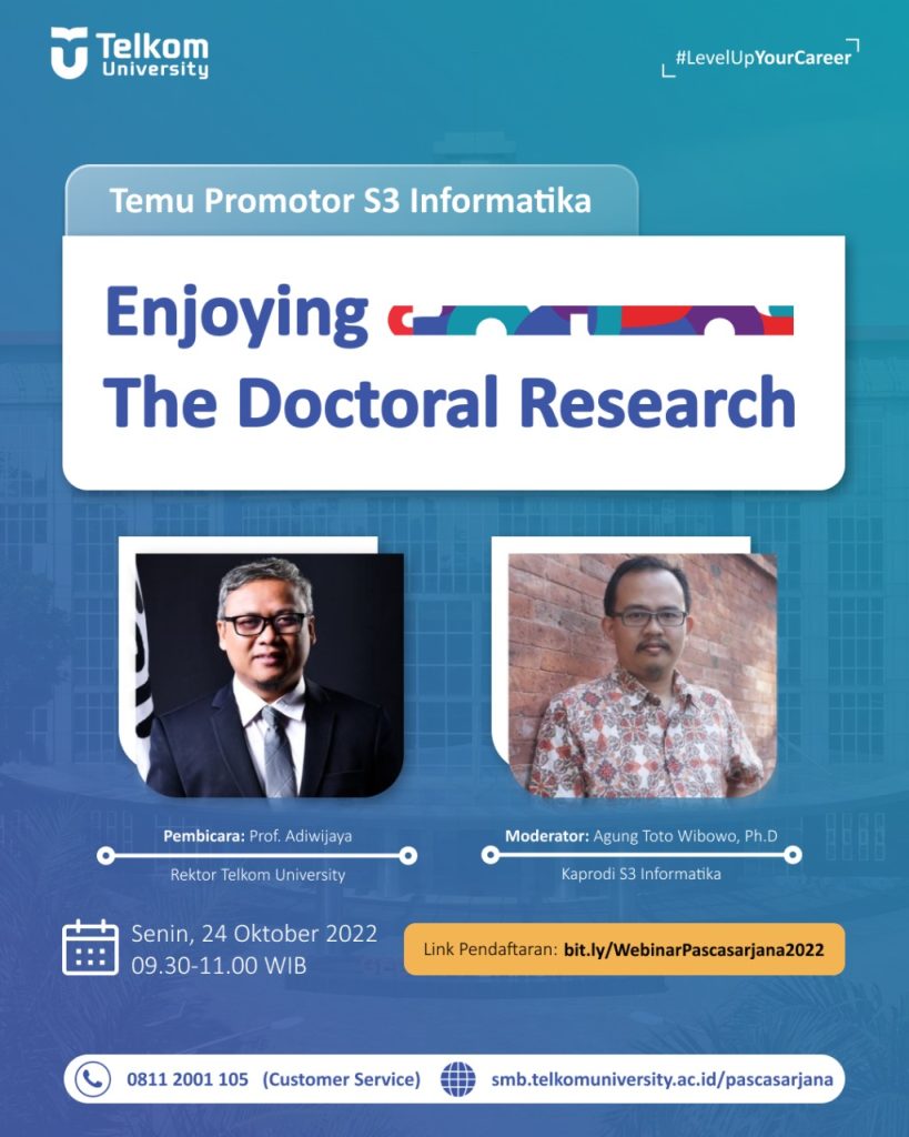 Temu Promotor S3 Informatika (Specialized In Data Science & Cyber Physical System)  Enjoying The Doctoral Research