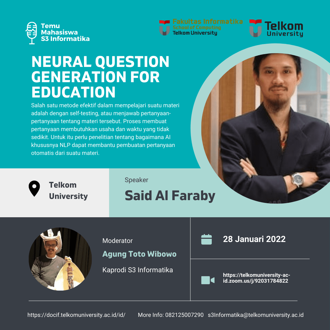 Temu Mahasiswa S3 Informatika Universitas Telkom (late Post)