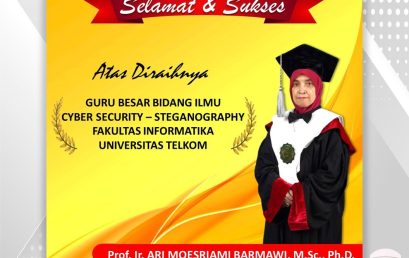 Selamat dan sukses atas dikukuhkannya sebagai Guru Besar Bidang Cyber Security